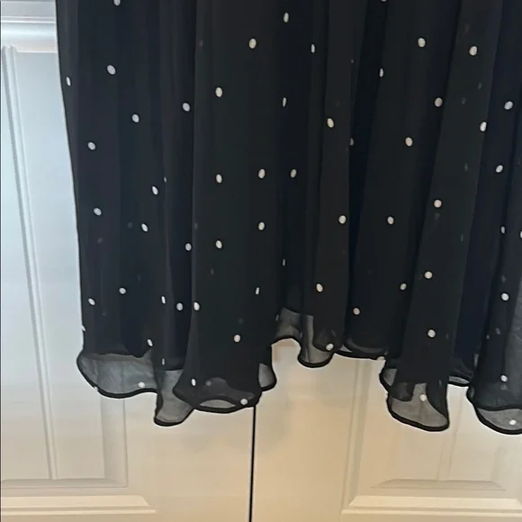 City Chic Black Dress with White Dots - Picture 7 of 9